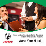 Wash your hand placing your order poster