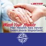 Long term care wash your hands poster