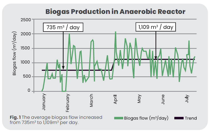 1 biogas production in anaerobic reactor